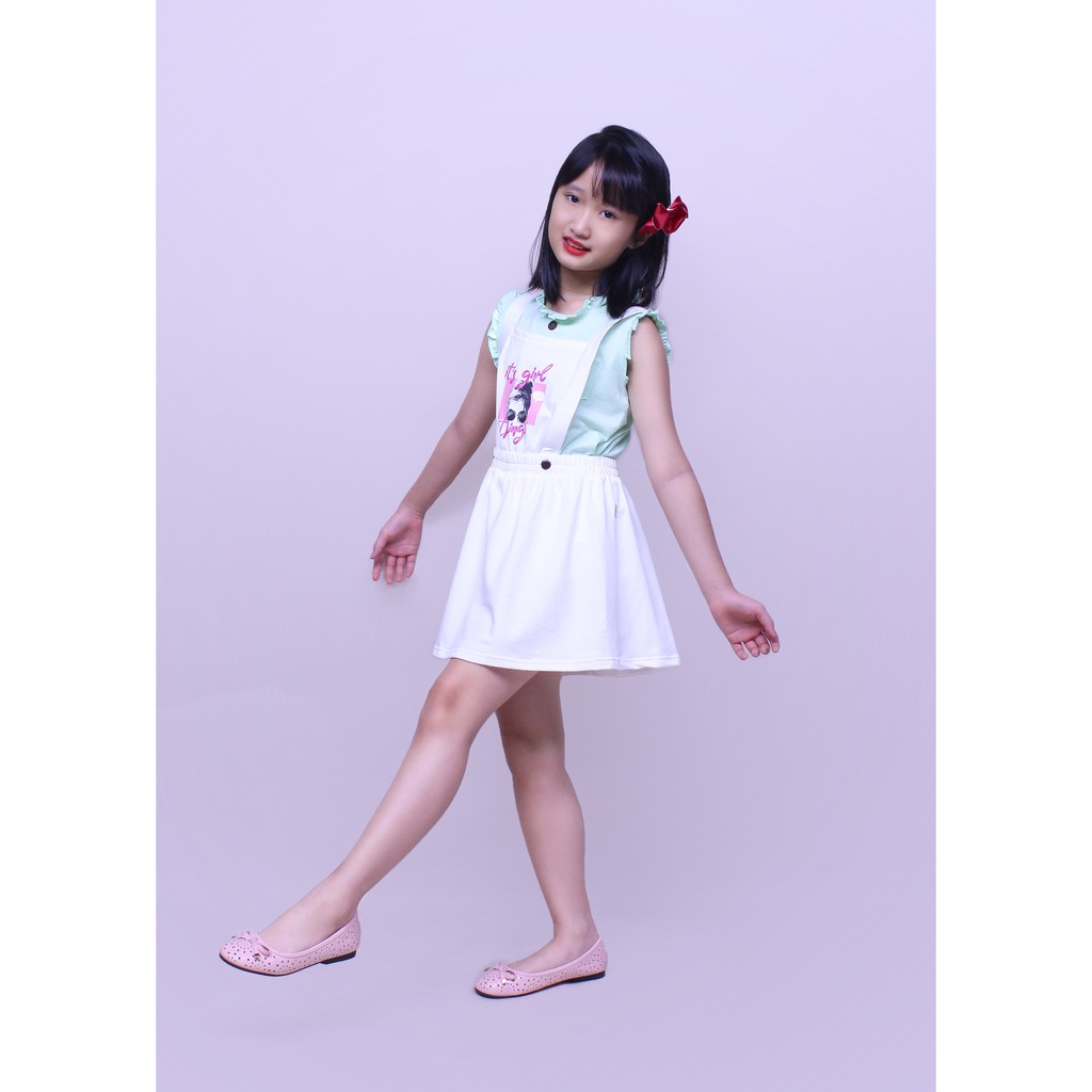 Chân váy bé gái yếm từ 2 - 12 tuổi để GVZ2621 - JADINY