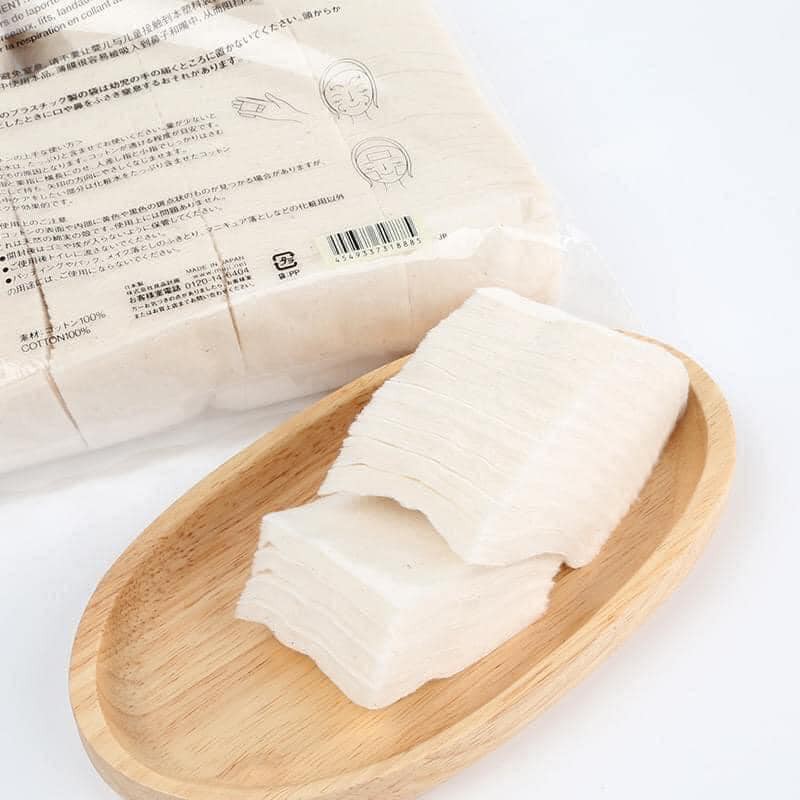 BÔNG TẨY TRANG MUJI NHẬT không tẩy trắng 180 miếng