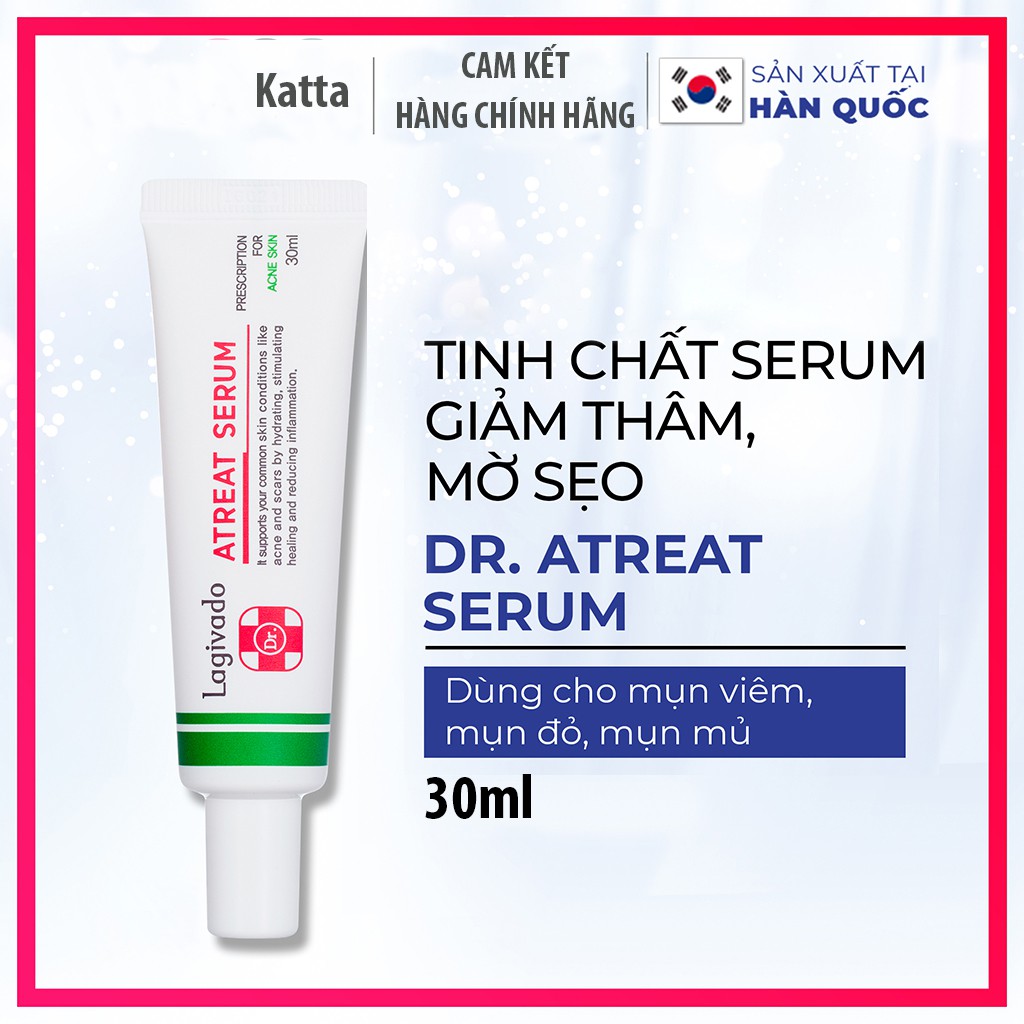 Tinh chất serum giảm thâm, mờ sẹo mụn Dr. ATreat Serum 30 ml - Katta