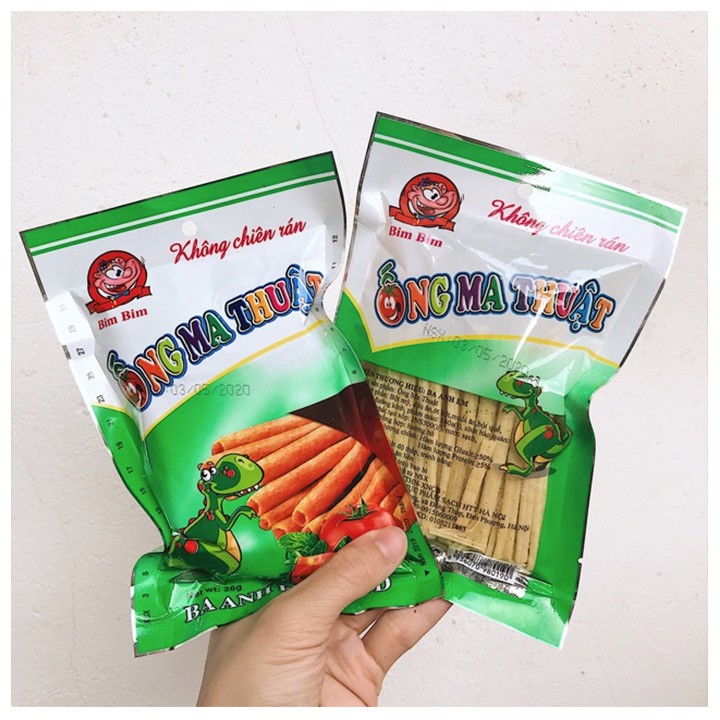 Freeship 50k Snack Bịch 50 gói ống ma thuật