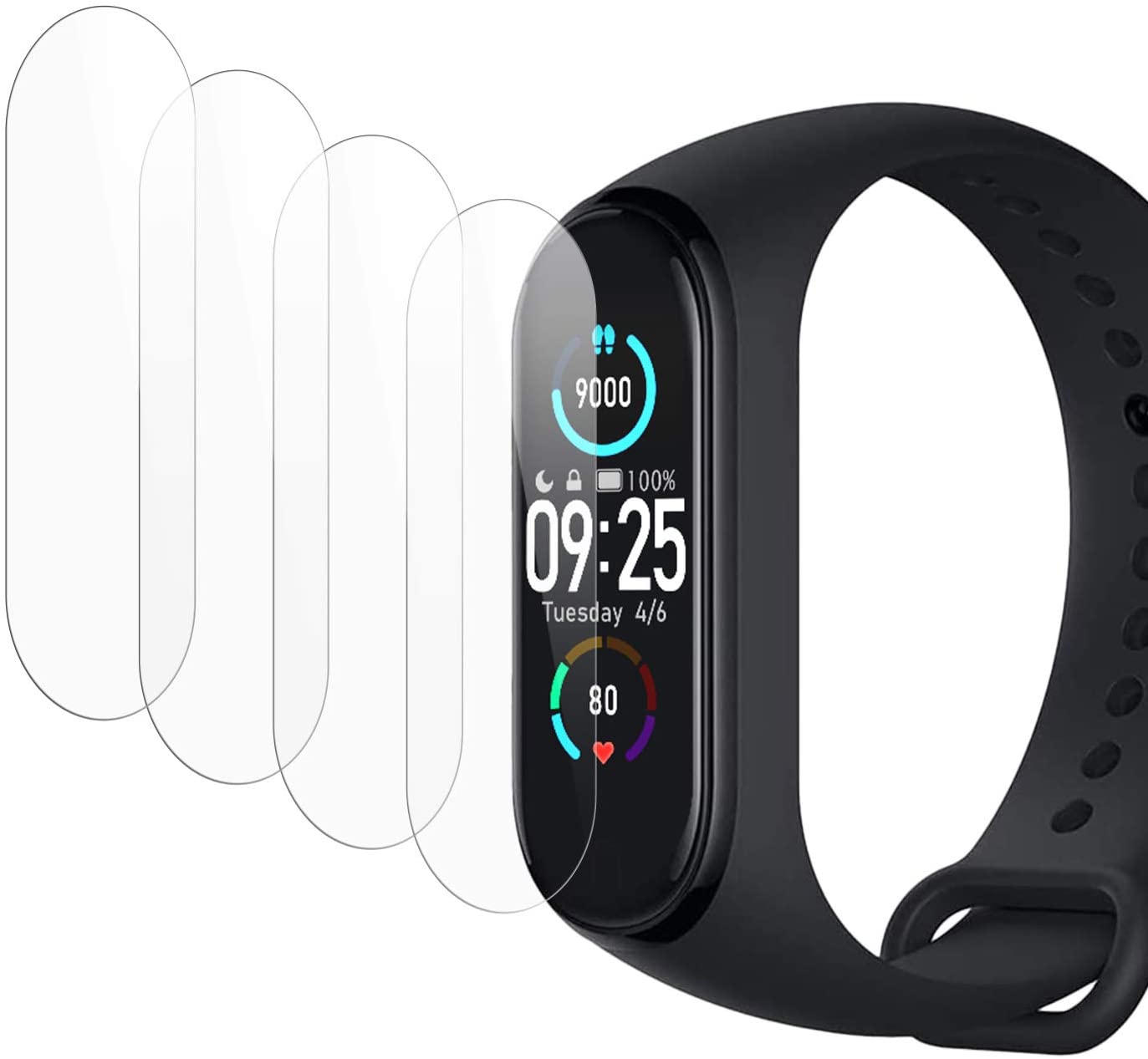 3 Miếng Dán Bảo Vệ Màn Hình Chống Trầy Cho Xiaomi Mi Band 5