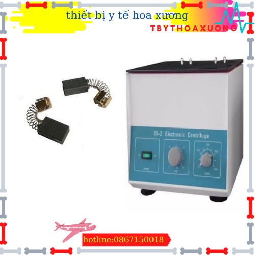 1 CẶP CHỔI THAN CỦA MÁY LY TÂM 6 ỒNG VÀ MÁY LY TÂM 12 ỐNG