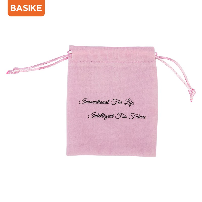 Túi đựng đồ BASIKE bằng vải nỉ tiện dụng để bảo quản sạc dự phòng/ tai nghe/ cốc sạc