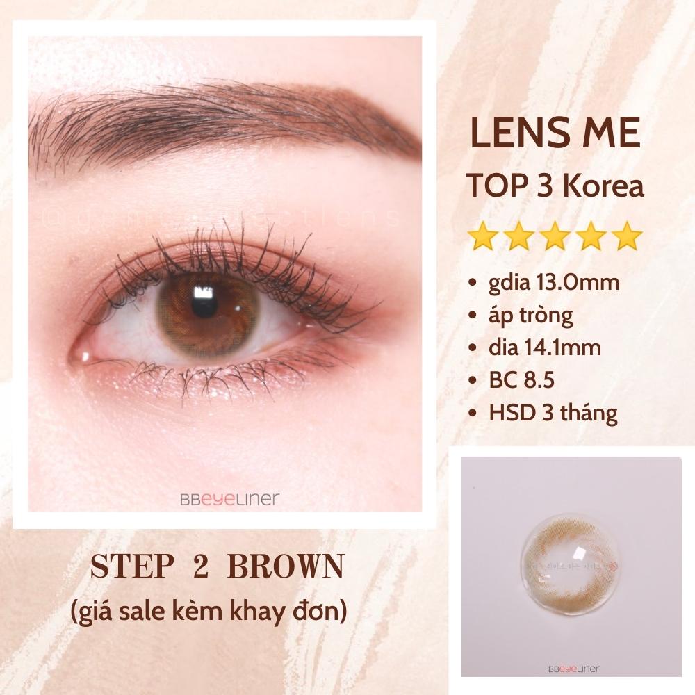 Lens nội địa Hàn STEP 2 BROWN - HSD 3 THÁNG