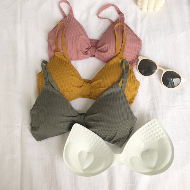 Áo Bra Tăm Nơ Sexy Gân Tăm Thắt Nơ Cực Xinh Shop BUKI