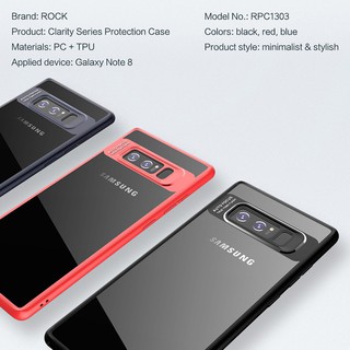 Ốp lưng Galaxy Note 8 chính hãng Rock Protectinon ( Xanh)