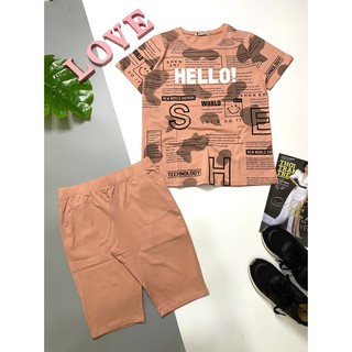 Bộ Thun Thái HELLO! lửng tay ngắn cao cấp