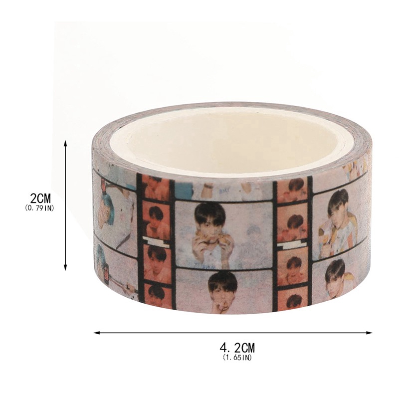 Cuộn băng keo washi hình nhóm nhạc Bts