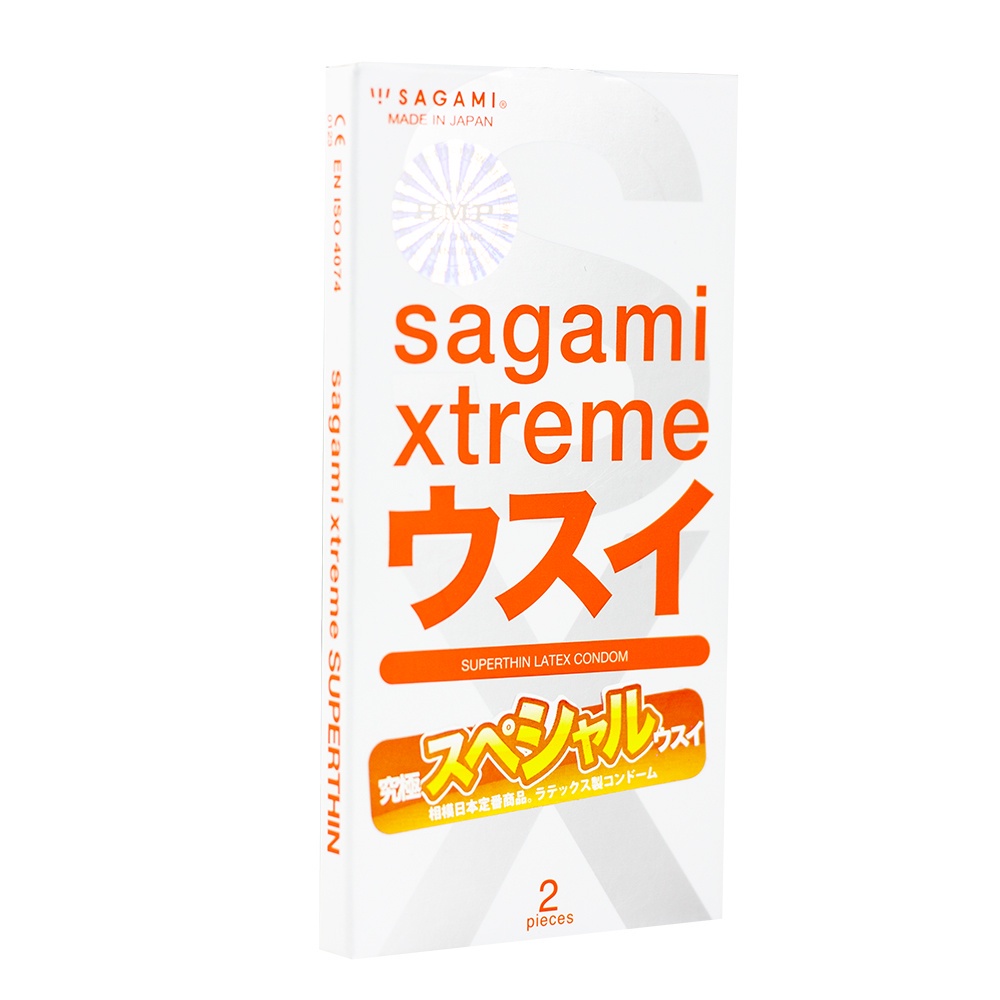 [QUÀ TẶNG] Bao cao su siêu mỏng SAGAMI Super Thin 003 Nhật Bản kiểu truyền thống nhiều gel bôi trơn bcs sieu mong