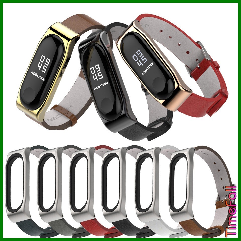 Dây đeo da PU CLASSIC Miband 4, miband 3 chính hãng MIJOBS, dây đeo thay thế mi band 4, miband 3 da PU CLASSIC (MIJOBS)