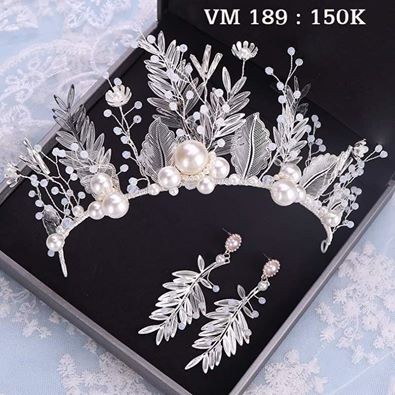 VM lá bạc kèm bông tai 150k