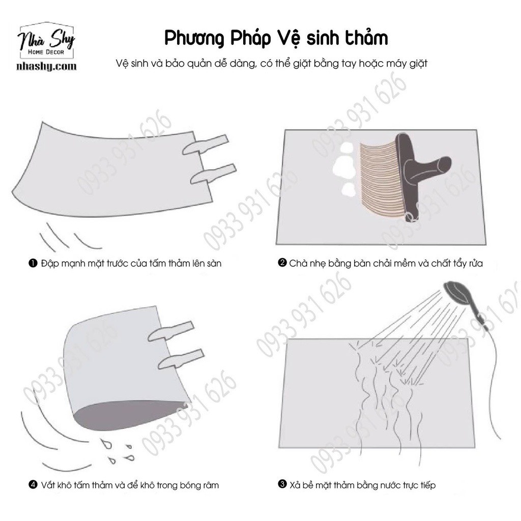 Thảm Lông Trải Sàn Màu Loang - Cao Cấp - Thảm Lông Giá Rẻ