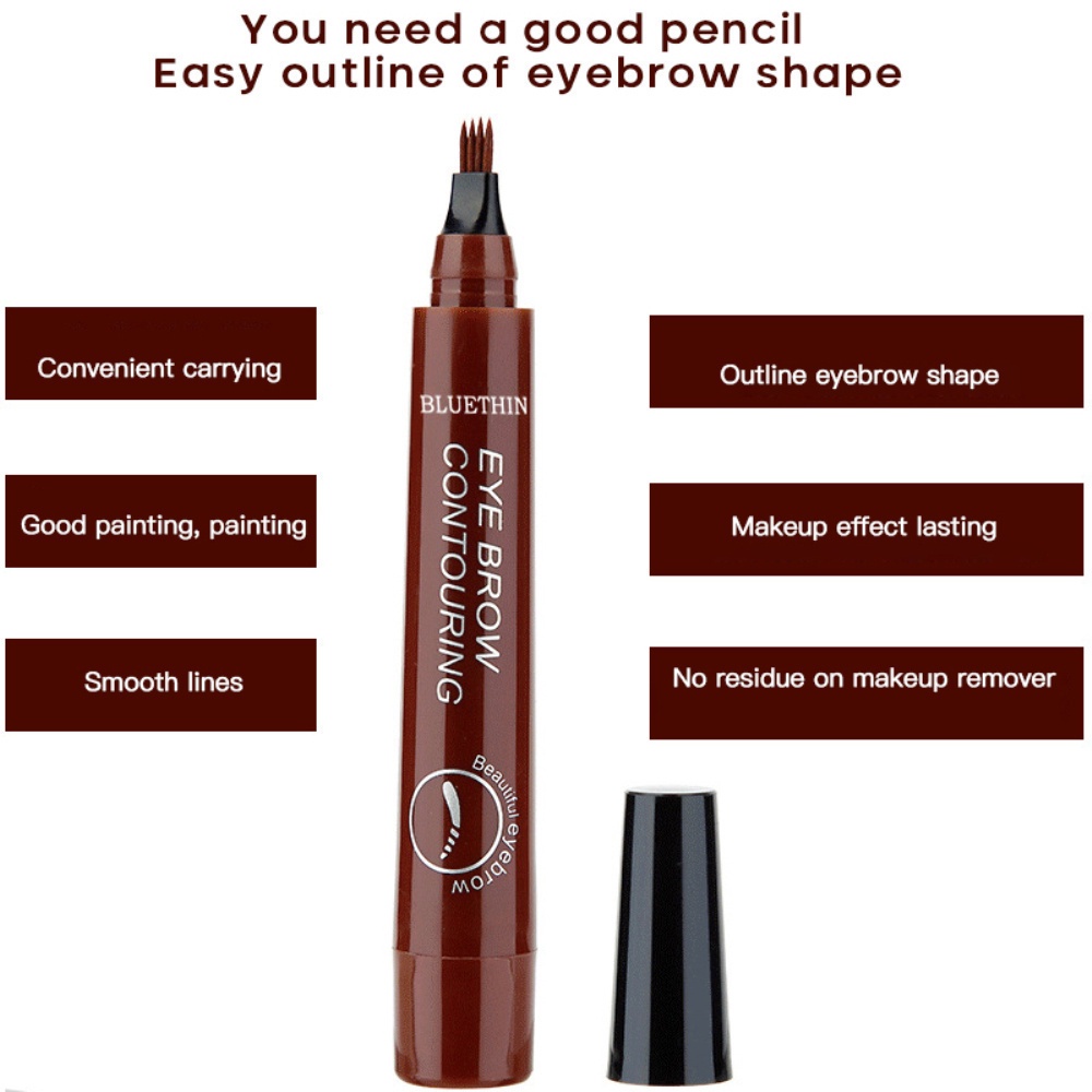 [Hàng mới về] Chì kẻ chân mày Suake 4 đầu phẩy sợi nét mảnh lâu trôi chống thấm nước | BigBuy360 - bigbuy360.vn