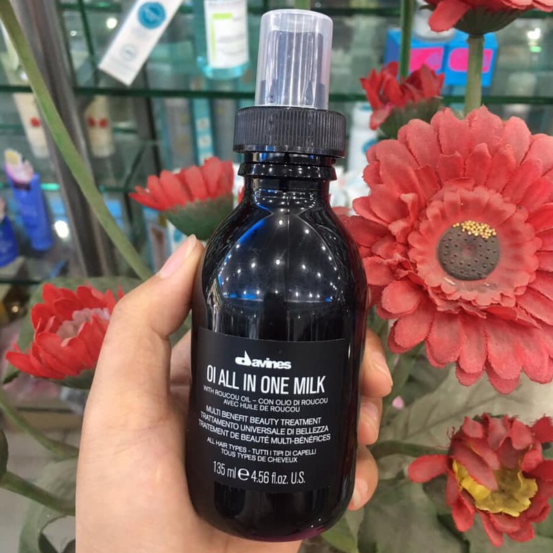 Best SellerDưỡng chất chăm sóc đa năng, chống rối, làm mềm mượt tóc OI ALL IN ONE MILK Davines 135ml