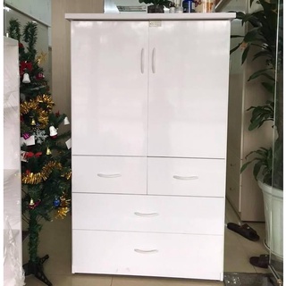 Tủ nhựa trẻ em màu trắng Tủ đựng quần áo em bé