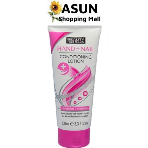 Kem Dưỡng Ẩm Mềm Mịn Da Tay và Móng Tay Beauty Formulas 100ml Anh Quốc