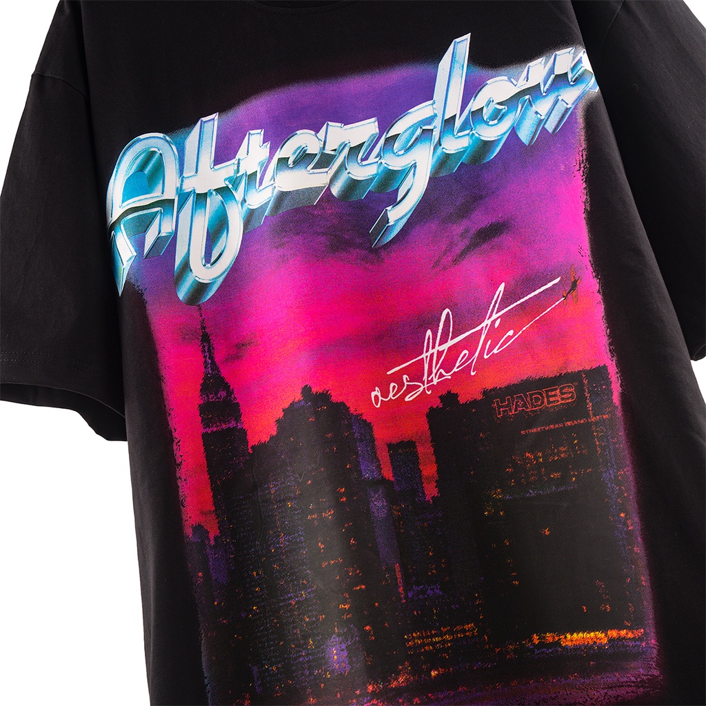 Áo Thun Tay Lỡ Unisex AFTERGLOW 100% Cotton HADES Brand Chính Hãng