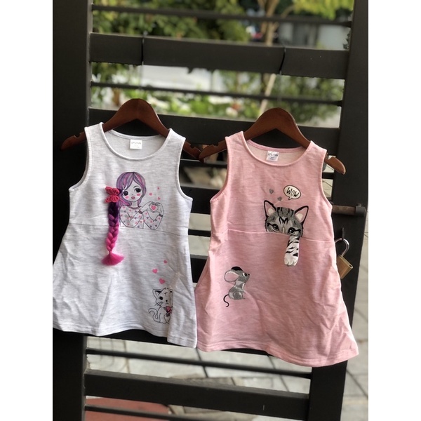 Váy bé gái Ostin 2-8 tuổi  Váy chữ A cotton chất dày xuất dư 1121