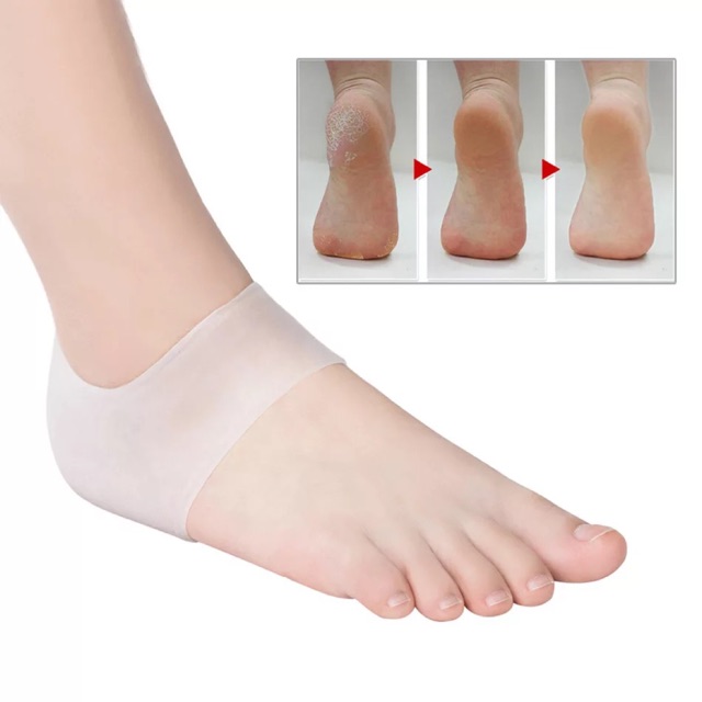 1 hộp tất silicon y tế chống đau gót chân