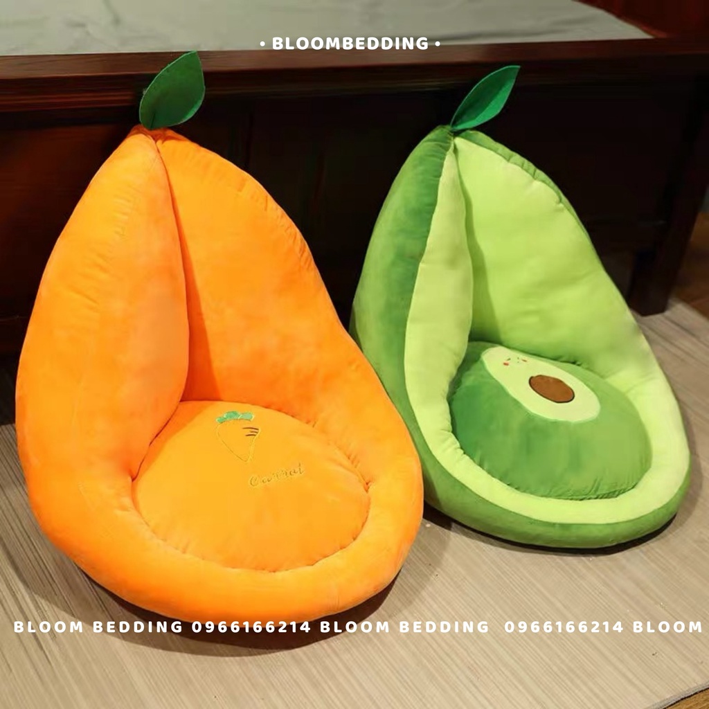 Ghế Lười Tựa Bông Êm Ái Mẫu Cực Xinh Cho Nhân Viên Văn Phòng, Làm Việc Tại Nhà - Ghế Quả Bơ Cute