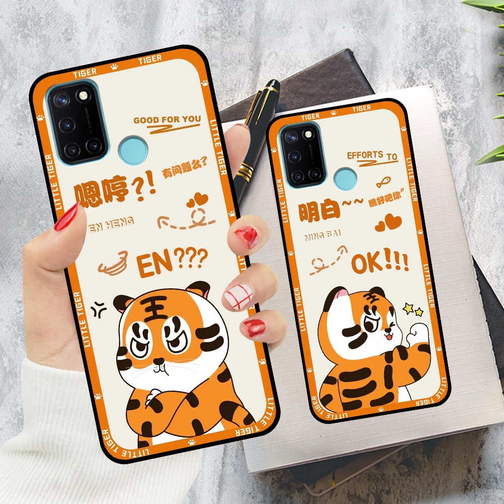 Ốp Realme C17 / 7i in hình cặp đôi doremon, hổ, khủng long dễ thương