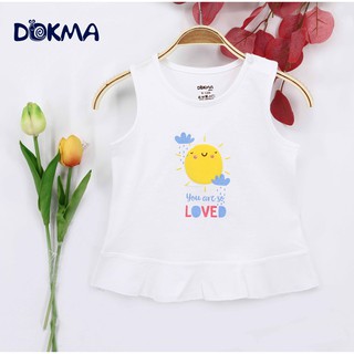 [Mã BMLT30 giảm đến 30K đơn 299K] DA234 Áo ss sát nách bé gái Dokma (6-24M)