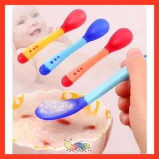 Thìa/Dĩa Ăn Dặm Báo Nóng Cho Bé