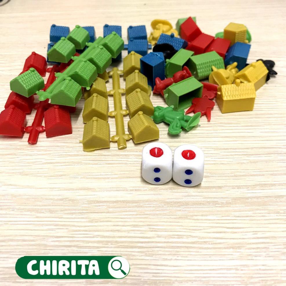 Bộ Cờ 2 Trong 1 Đại Phát Tài - Cờ Cá Ngựa, Cờ Tỷ Phú Loại Lớn, Giá Rẻ, Boardgame - Đồ Chơi Trẻ Em CHIRITA