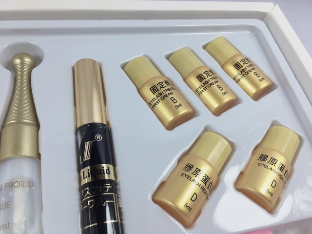 Bộ uốn mi 6D Baisidai Gold Phủ Đen Mi