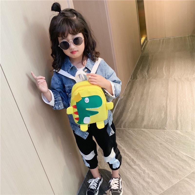 [XẢ LỖ]Ba lô mini siêu nhẹ cho bé đi mẫu giáo,đi thăm quan, hình khủng long ngộ nghĩnh, đáng yêu!
