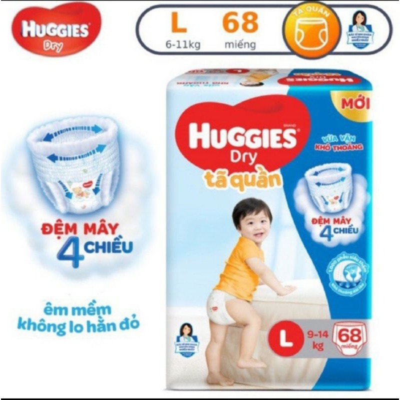 Tã quần huggies M74 / L68 / XL62 / XXL56