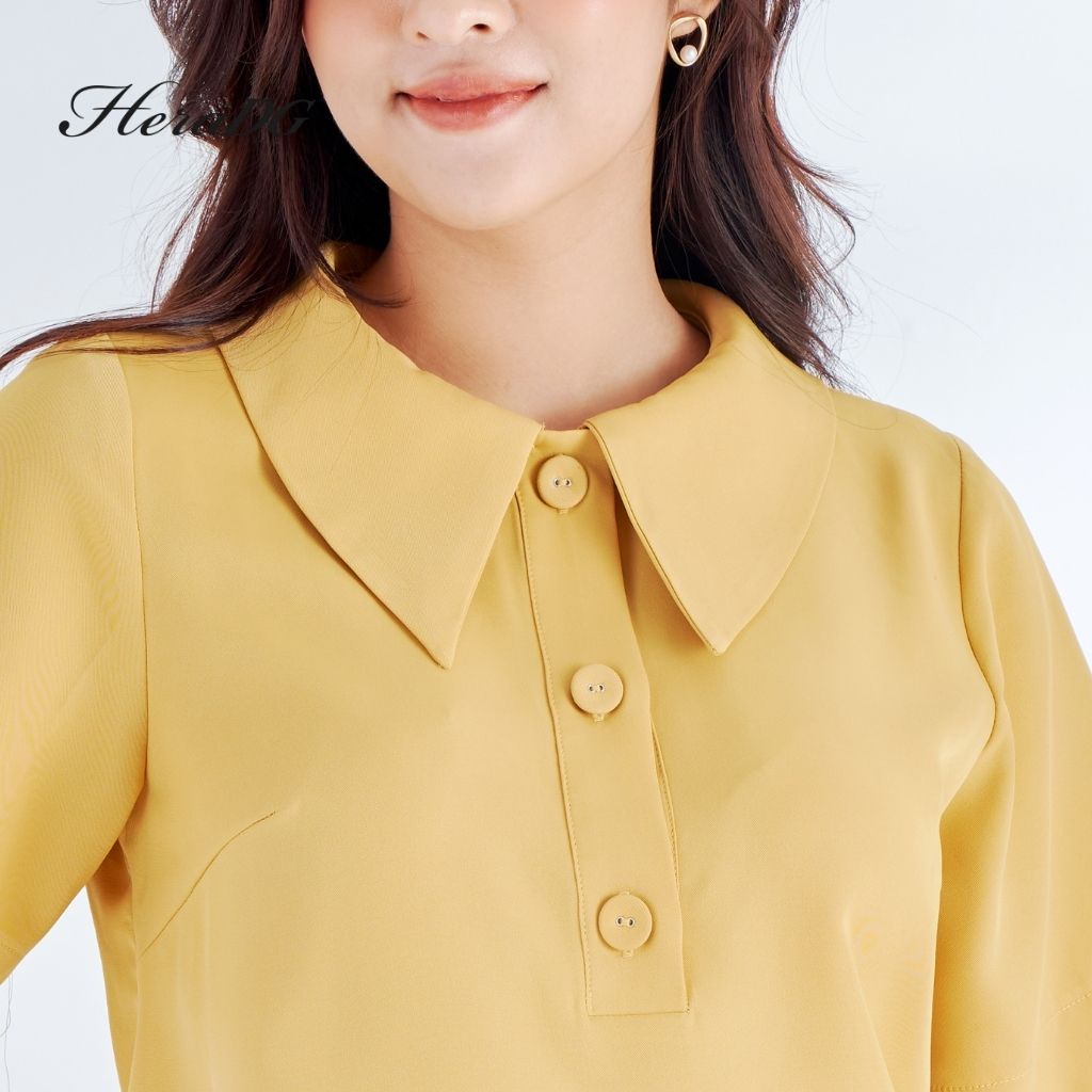 Áo kiểu tay cộc lá cổ to HeraDG - SAKBA011-S