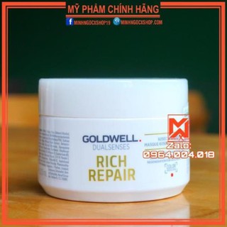 ✅[ GOLDWELL ] DẦU HẤP PHỤC HỒI HƯ TỔN 60S GOLDWELL DUALSENSES RICH REPAIR 200ML