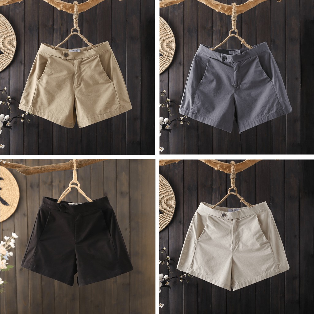 Quần đùi nữ mặc nhà-quần sooc nữ chất liệu kaki nhật mềm mịn  ( 40>68kg )QS10