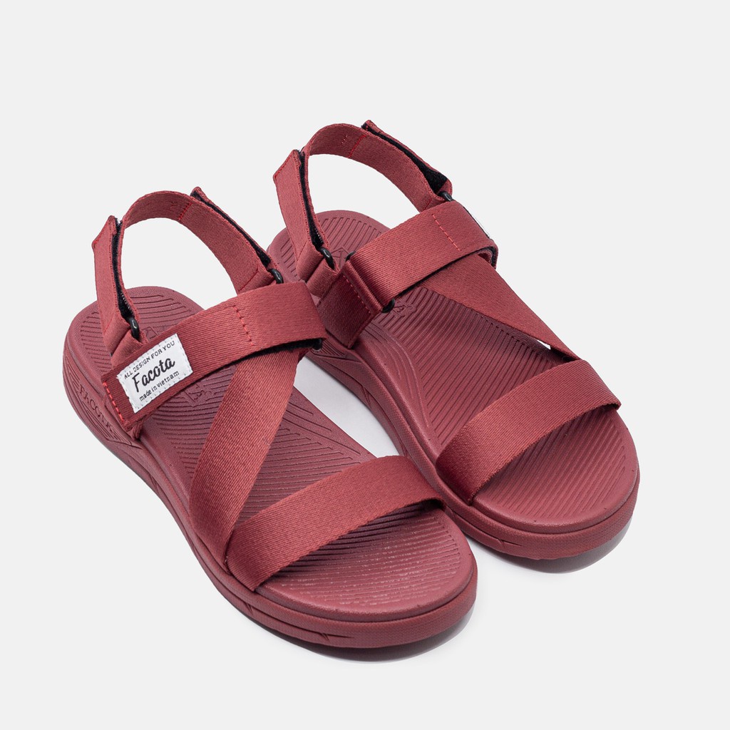 FACOTA | giày dép sandal nam, nữ hồng mận mang đi chơi đi học NN15