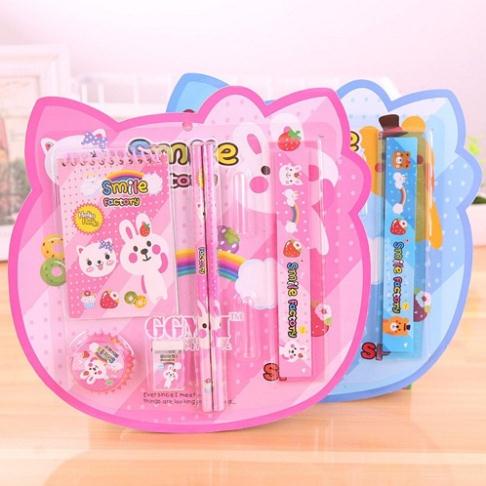 Bộ dụng cụ học tập 8 món đa năng cho bé