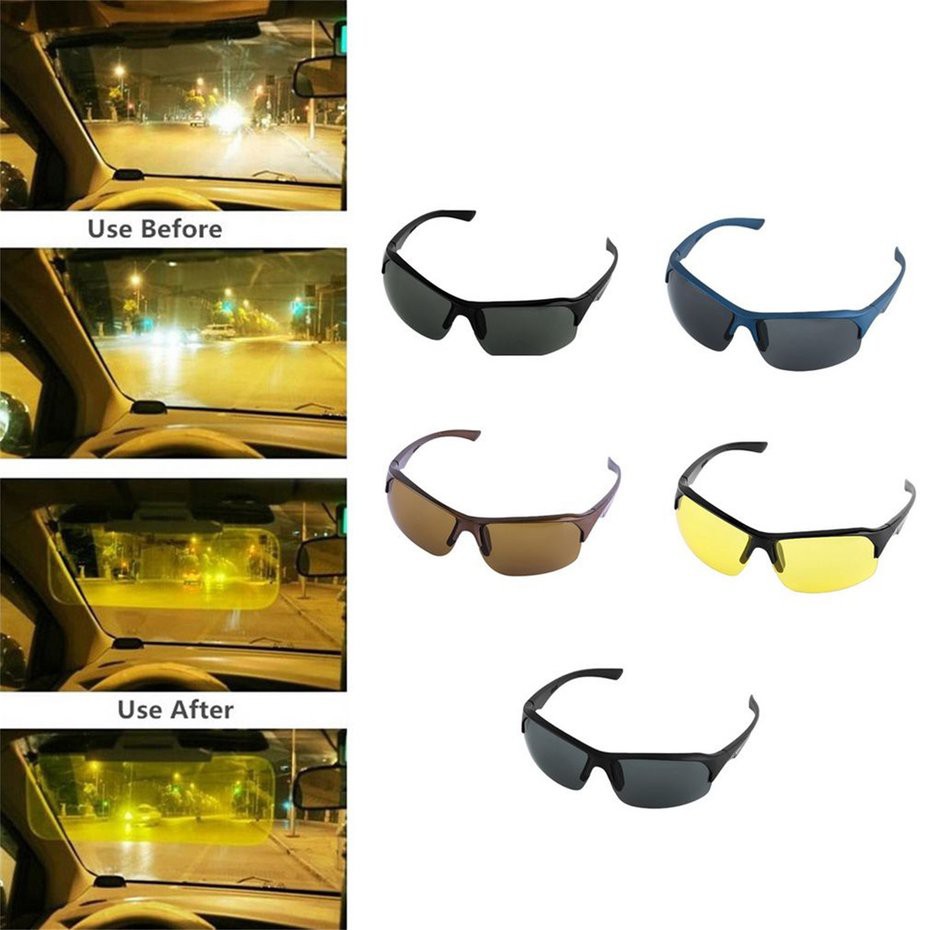 AIOⒶ Mắt kính chống nắng UV thể thao dùng khi lái xe ban đêm nhiều màu sắc