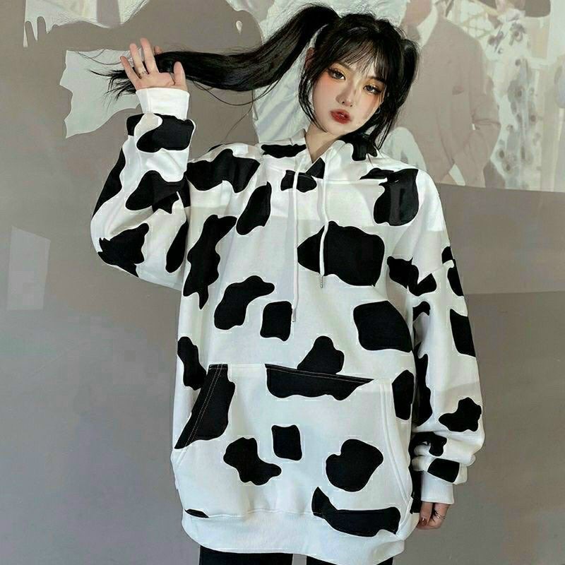 Áo Khoác bò sữa ❤️ Áo khoác unisex ❤️ chất nỉ PE in 3D siêu hot 2021 | BigBuy360 - bigbuy360.vn