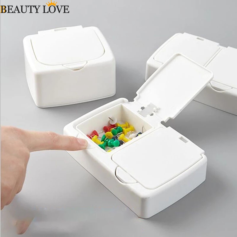 [Mới] Hộp Đựng Đồ Trang Sức / Mỹ Phẩm Để Bàn Có Nắp Đậy Nhỏ Gọn Dễ Thương
