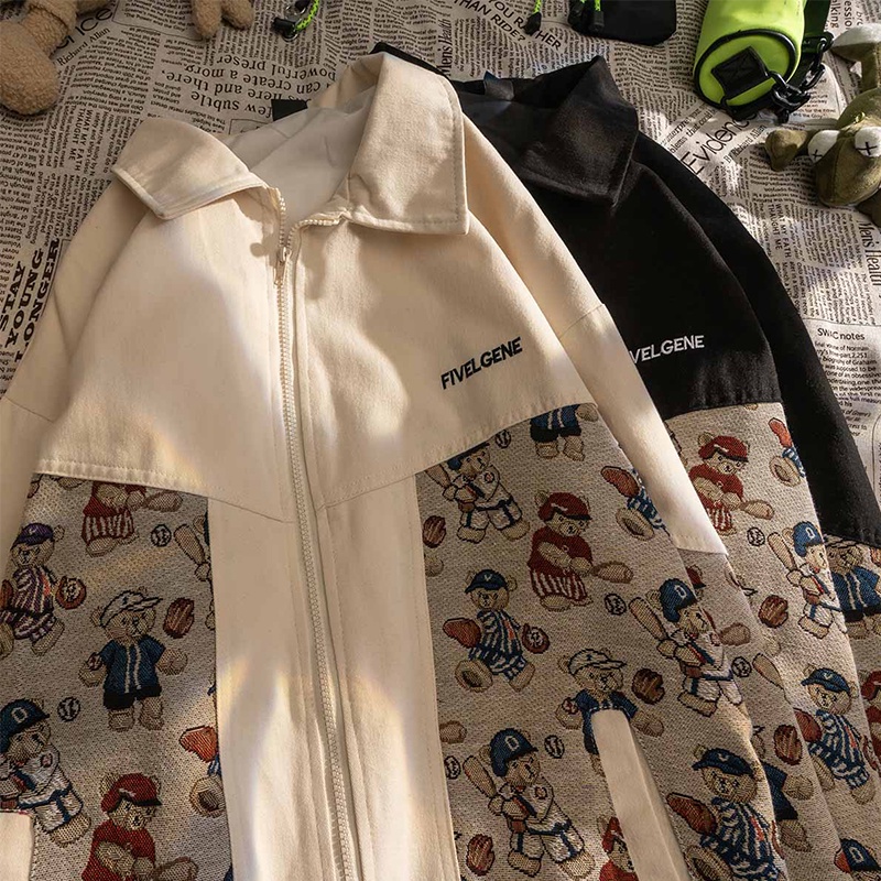 Áo khoác bóng chày phong cách retro Mỹ thời trang dành cho cả nam và nữ