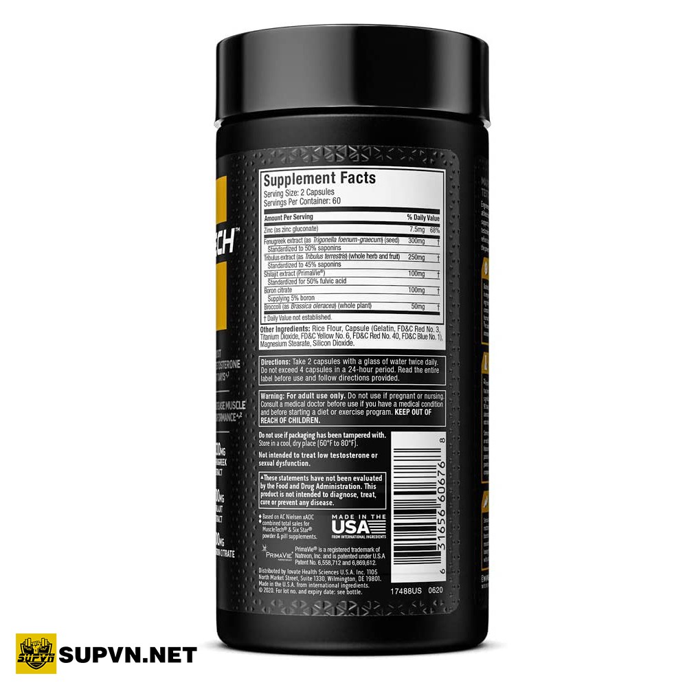Alpha Test Testosterone Muscletech   - Thực Phẩm Bổ Sung Testosteron - Testosaterone Booster for Men MuscleTec