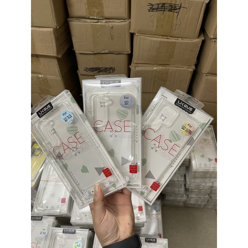 Ốp KÍNH meca LIKGUS trong chống sốc, chống ố vàng LƯNG Samsung Note 10 20 S20 S21 Plus Pro, NOTE 8  9 S22 S23 S24 ULTRA