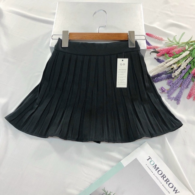 Chân váy dập ly dây kéo sau 2 lớp