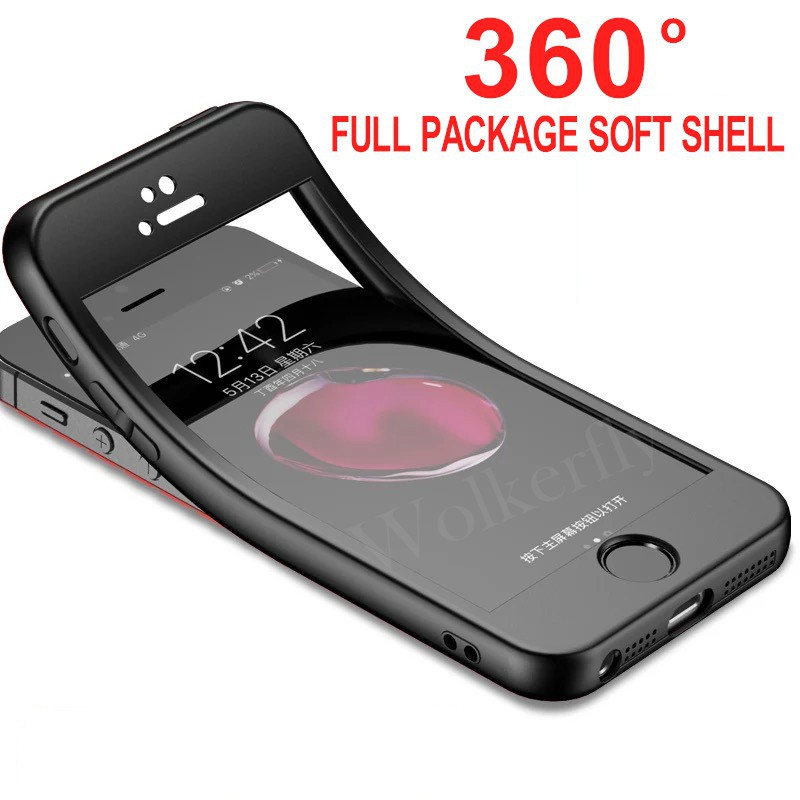 Ốp lưng điện thoại TPU toàn thân mềm 360 cho iphone 5 5s se 6 6s 7 8 plus X XR XS MAX 11 PRO MAX