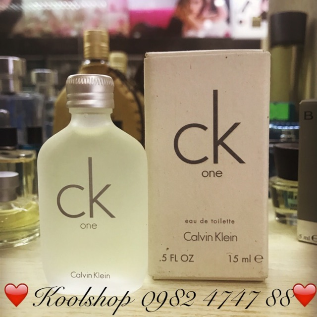 Mini 15ml Nước hoa Unisex Ck One