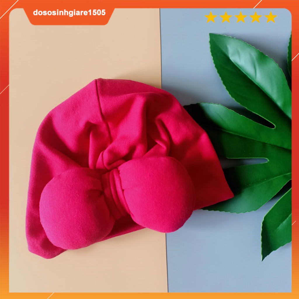 Mũ Turban mẫu nơ to Cho Bé Gái/ Nón Ấn Độ