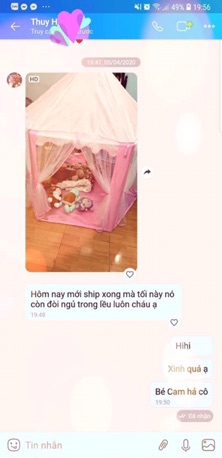 Lều công chúa xinh lung linh