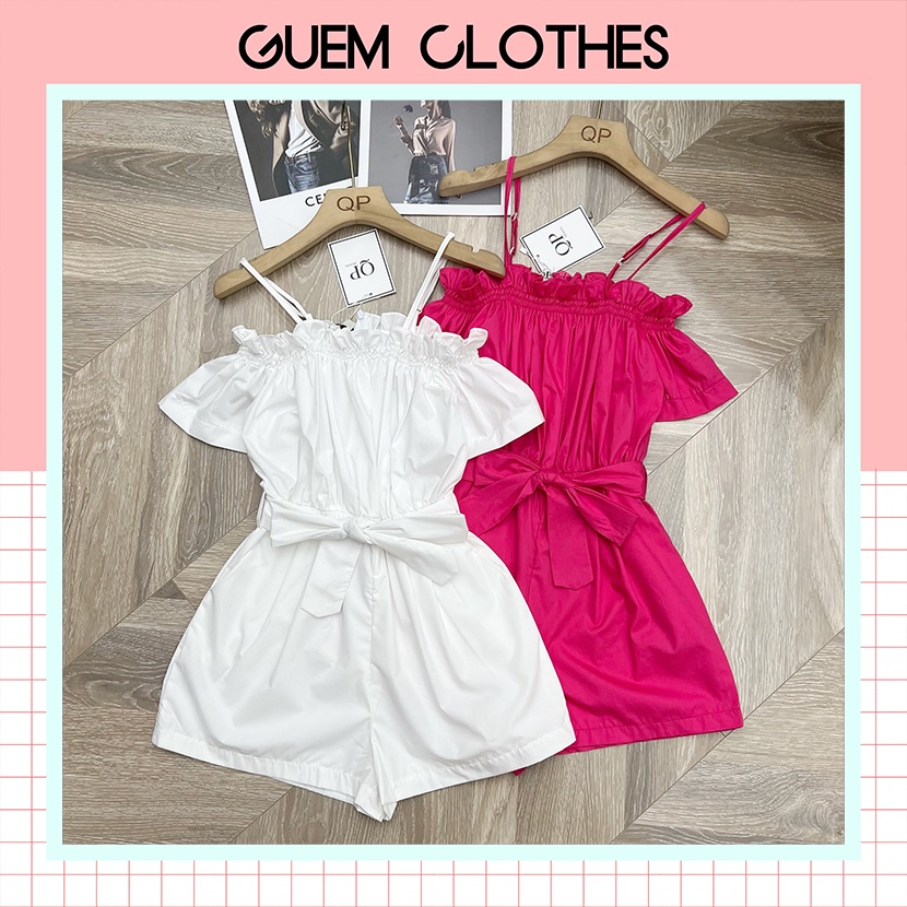 Jumpsuit nữ 2 dây kèm belt thời trang nữ - GUEM Clothes