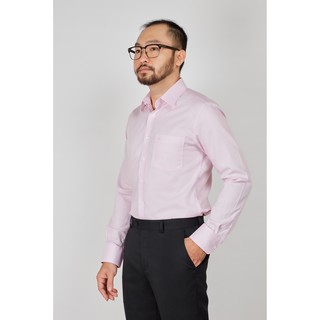 Áo sơ mi nam mattana Slim fit dài tay trơn màu hồng nhạt MAM60200011708673