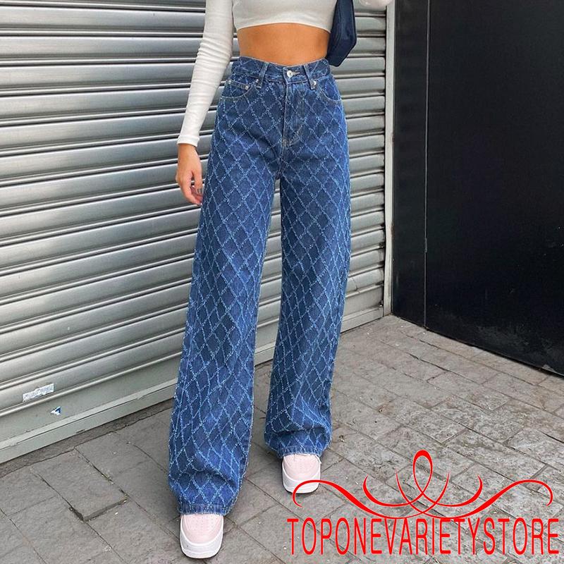 Quần Jeans Ôm Lưng Cao Thời Trang Cho Nữ